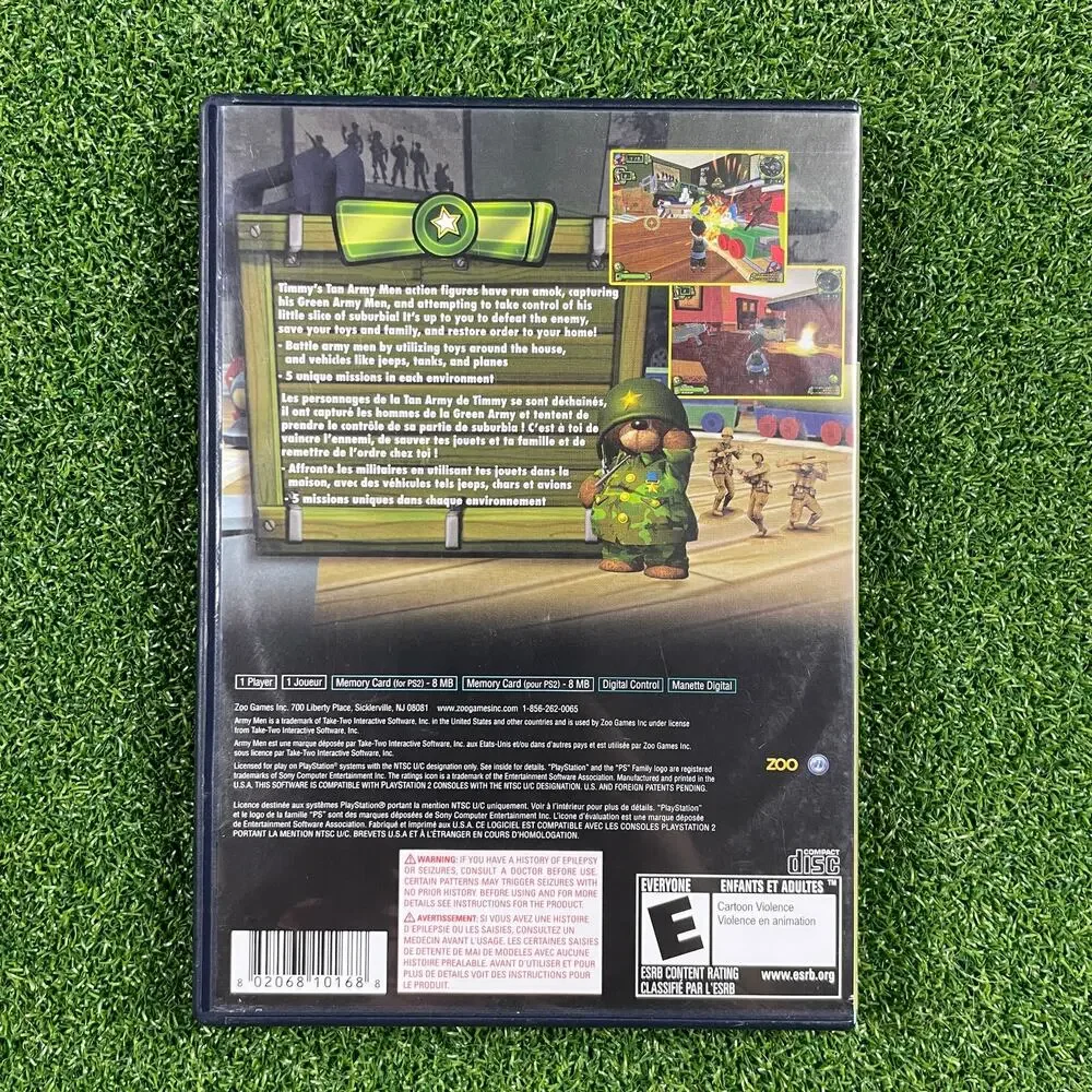 Army Men: Soldiers Of Misfortune (Sony PlayStation 2, 2008) PS2 CIB